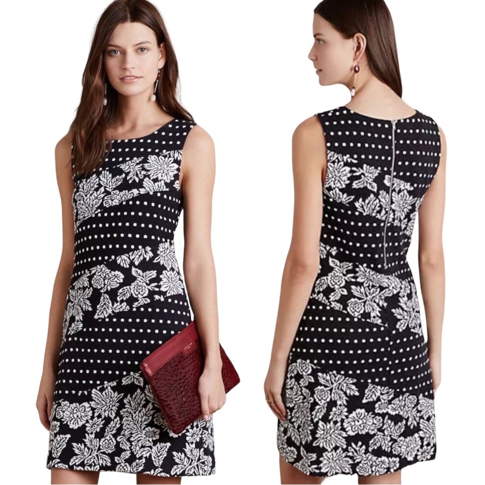 Anthropologie by Maeve, Effemy Jacquard Shift Dress, Size S